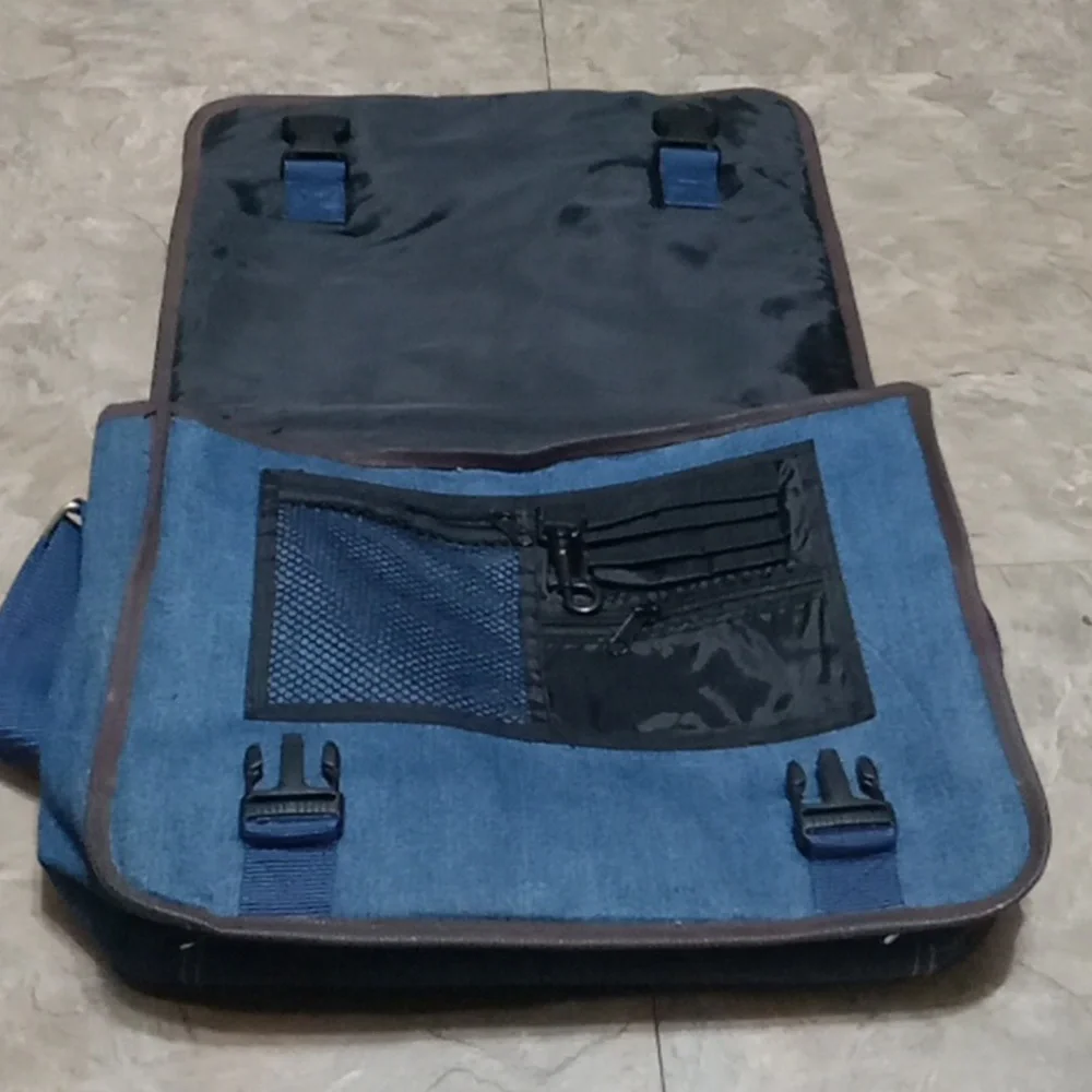 Genuine Article Denim Messenger Bag